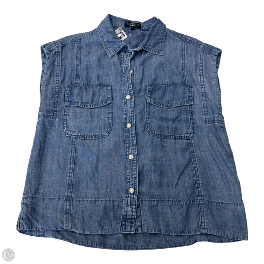 Top Short Sleeve By Velvet Heart In Blue, Size: S
