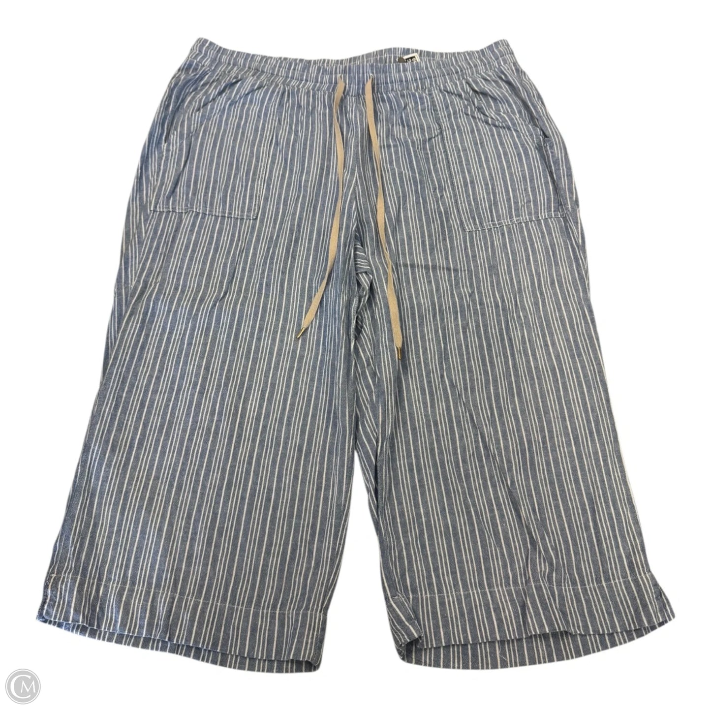 Capris By Clothes Mentor In Striped Pattern, Size: 2x