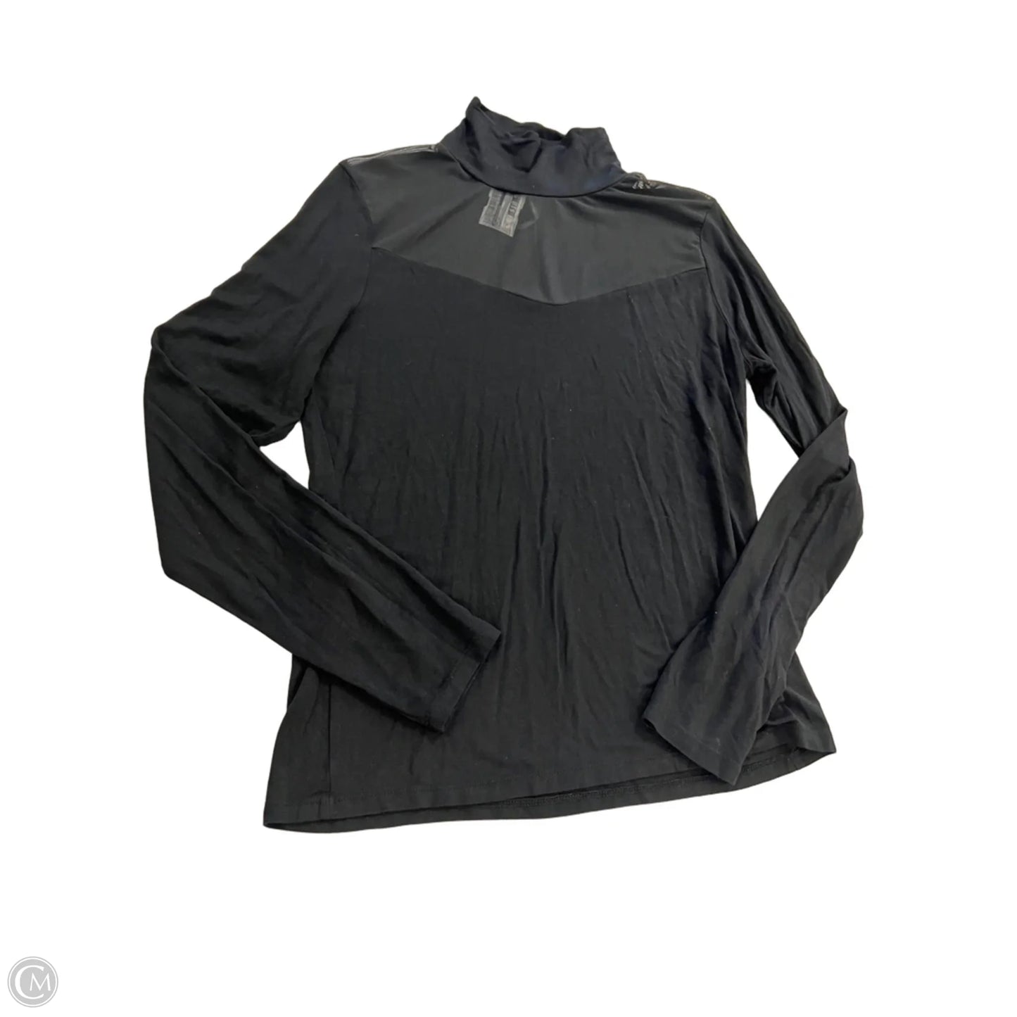 Top Long Sleeve By Anthropologie In Black, Size: L