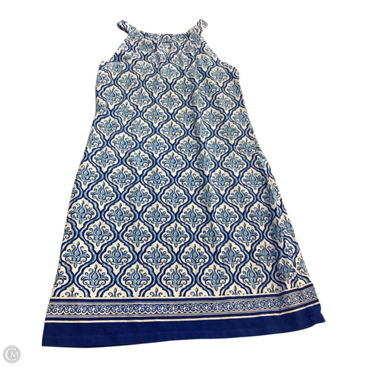 Dress Casual Short By Clothes Mentor In Blue & White, Size: S