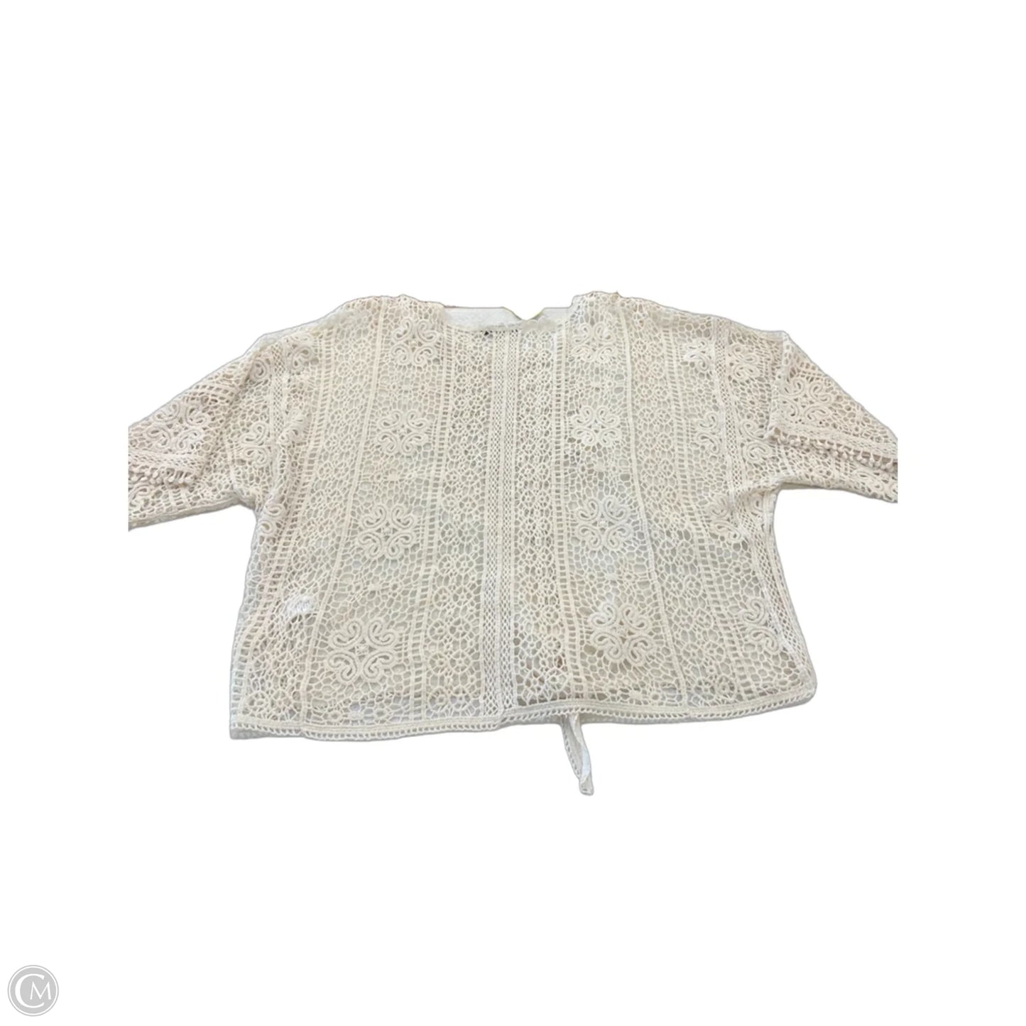 Top Short Sleeve By Clothes Mentor In Cream, Size: Xl