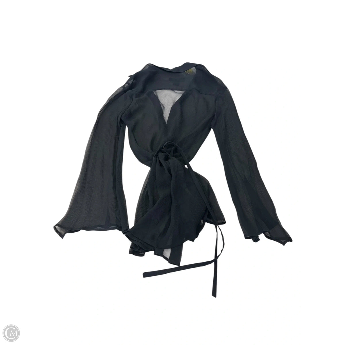 Tunic Long Sleeve By Express In Black, Size: M