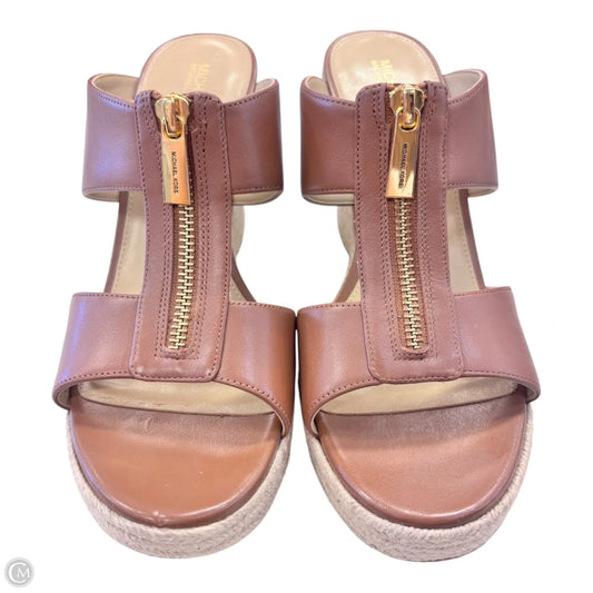 Shoes Heels Block By Michael By Michael Kors In Brown, Size: 9