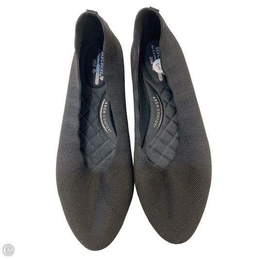 Shoes Flats By Skechers In Black, Size: 8.5