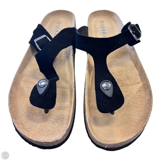 Sandals Flats By Serra In Black, Size: 10