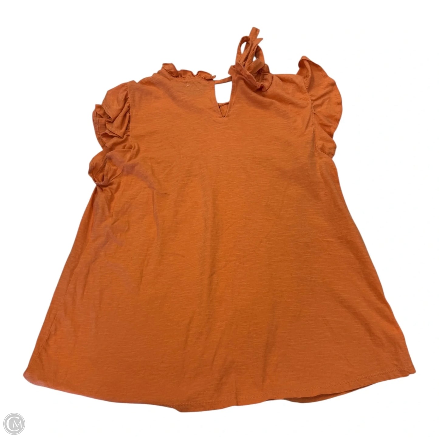 Top Sleeveless By Loft In Orange, Size: M