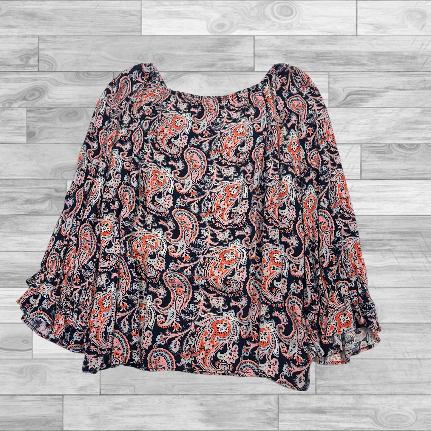 Top Long Sleeve By Jm Collections In Multi-colored, Size: S