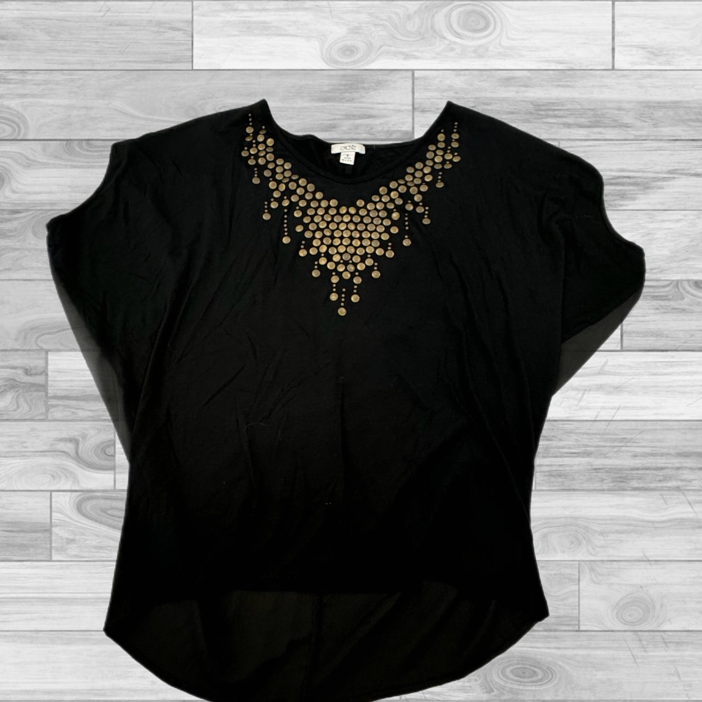 Black Top Short Sleeve Cache, Size S