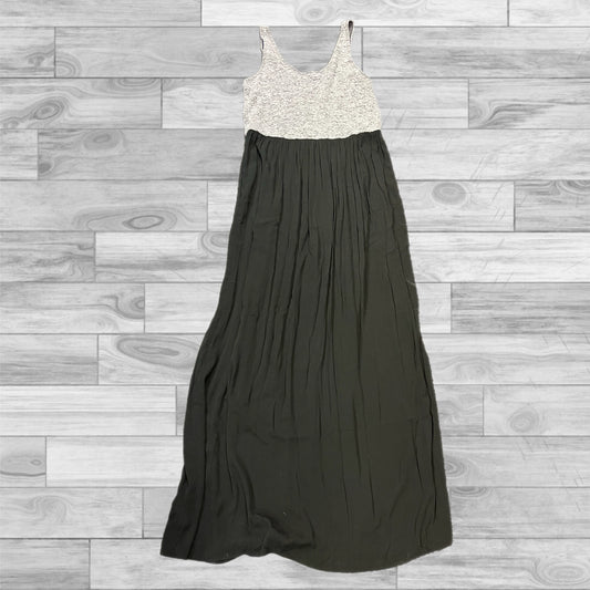Dress Casual Maxi By Loft In Black & Grey, Size: L