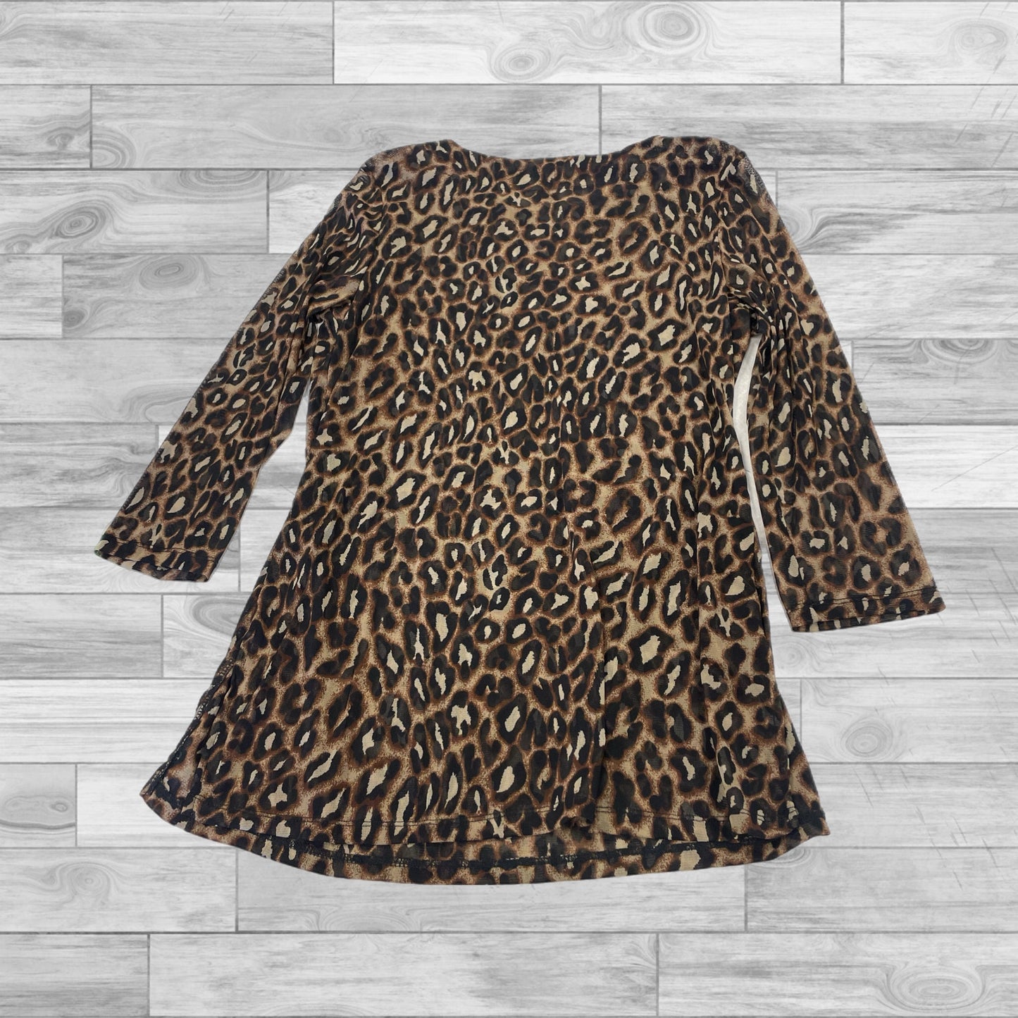 Top Long Sleeve By Inc In Animal Print, Size: Xl