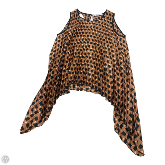 Top Sleeveless By Beatrice .b In Brown, Size: S