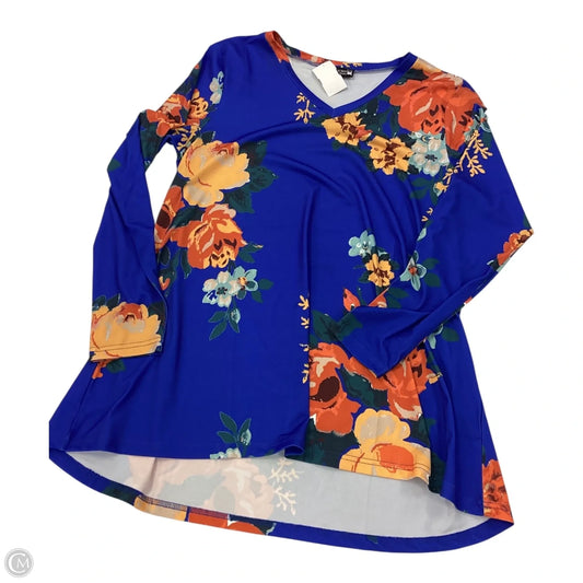 Top Long Sleeve By Cmc In Floral Print, Size: M