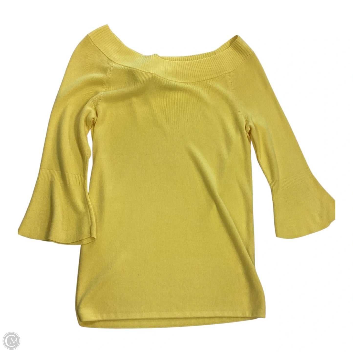 Sweater By Talbots In Yellow, Size: Xs