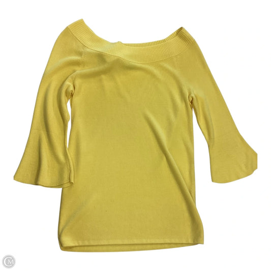 Sweater By Talbots In Yellow, Size: Xs