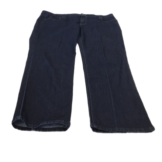 Jeans Straight By Calvin Klein In Blue, Size: 16