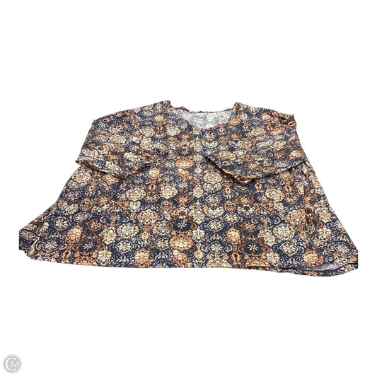 Top 3/4 Sleeve By Catherines In Multi-colored, Size: 3x