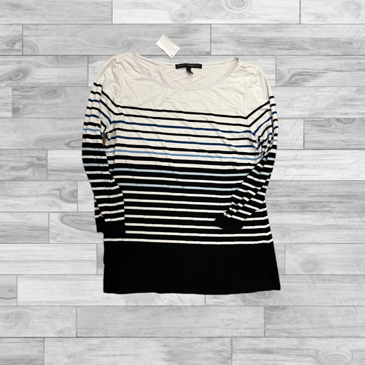 Top Long Sleeve By White House Black Market In Striped Pattern, Size: M