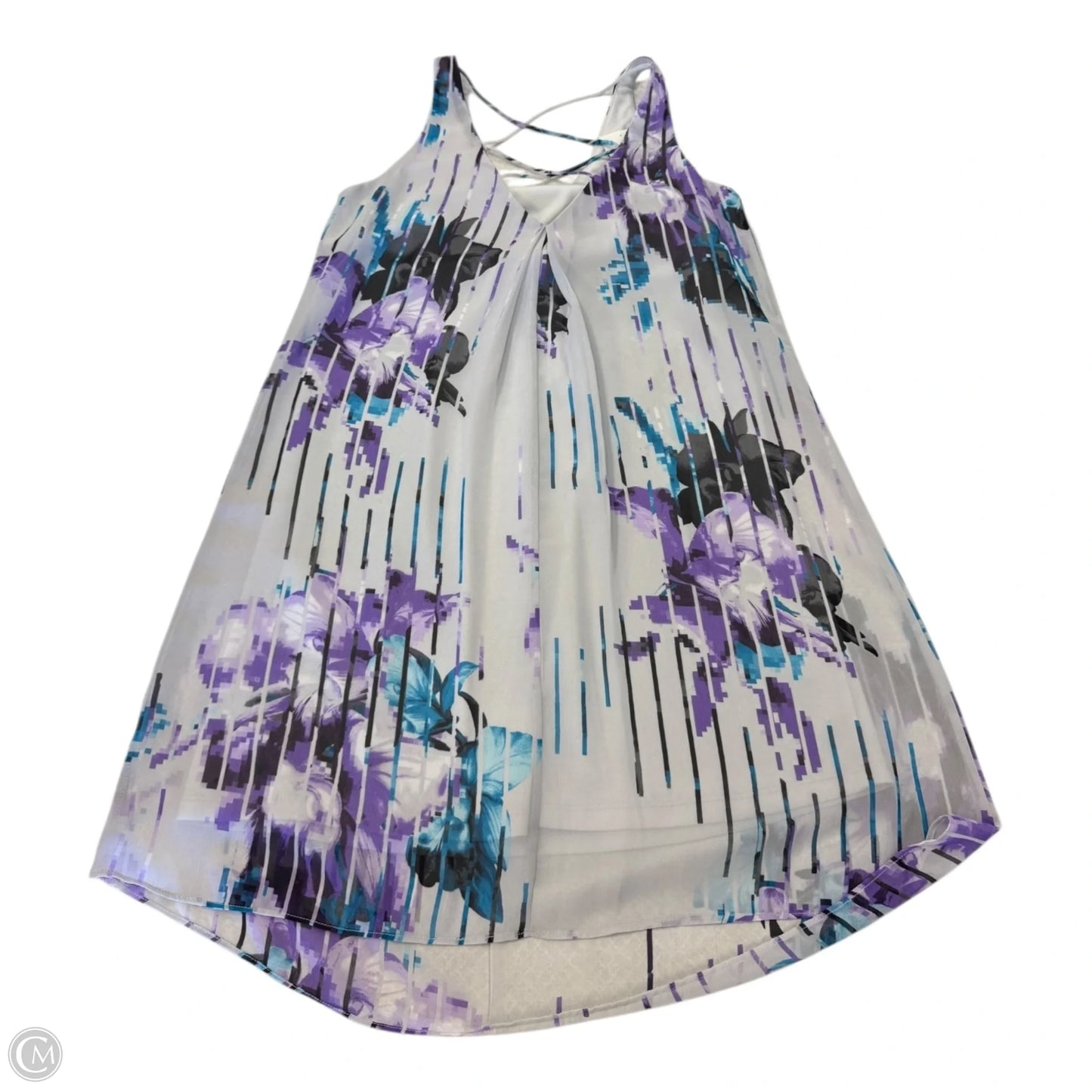 Dress Casual Short By White House Black Market In Floral Print, Size: Xxs