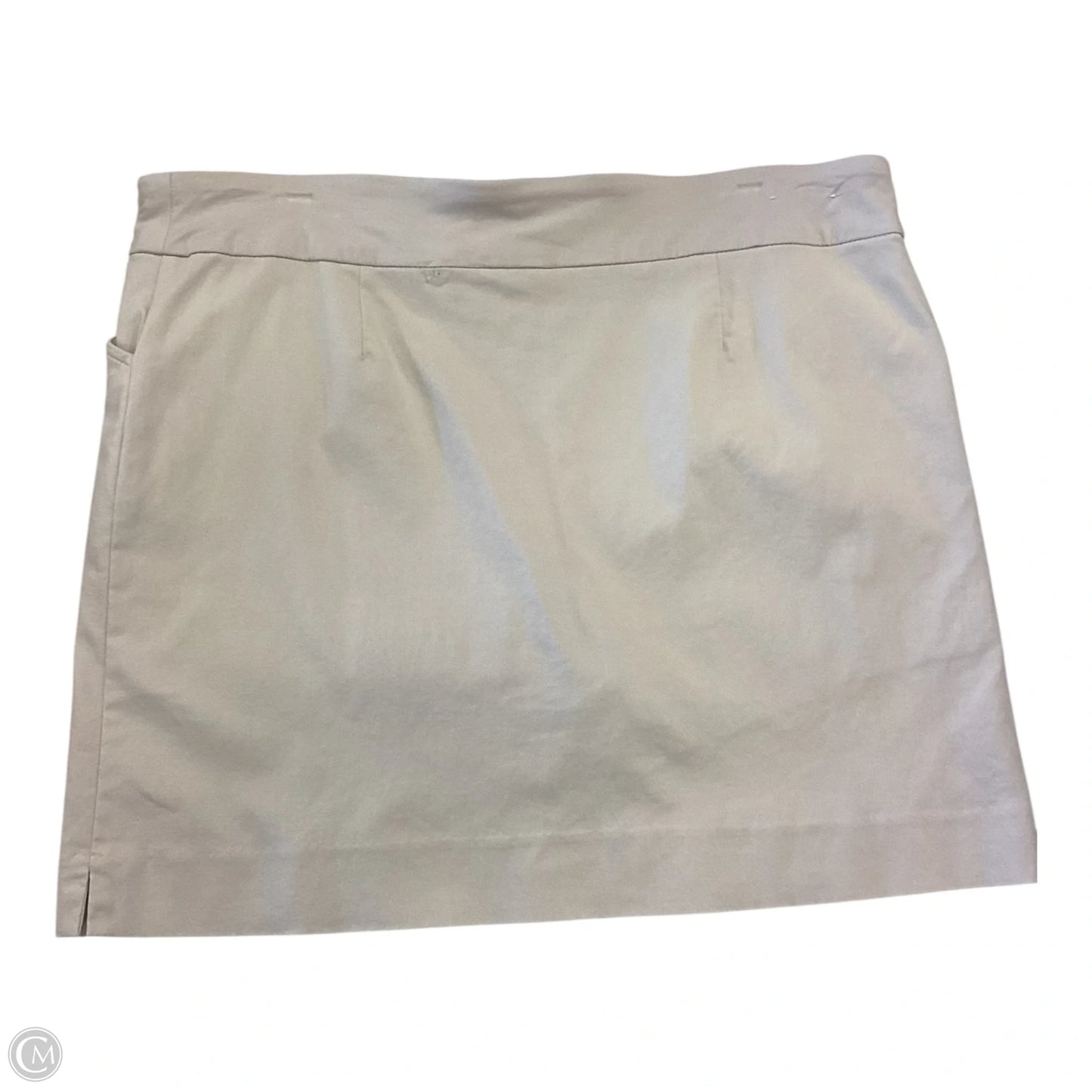 Skort By Coral Bay In Tan, Size: Xl