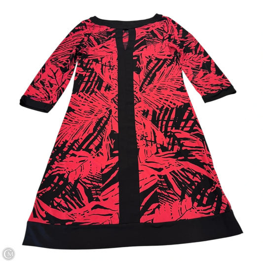 Dress Casual Short By Coldwater Creek In Black & Red, Size: 4