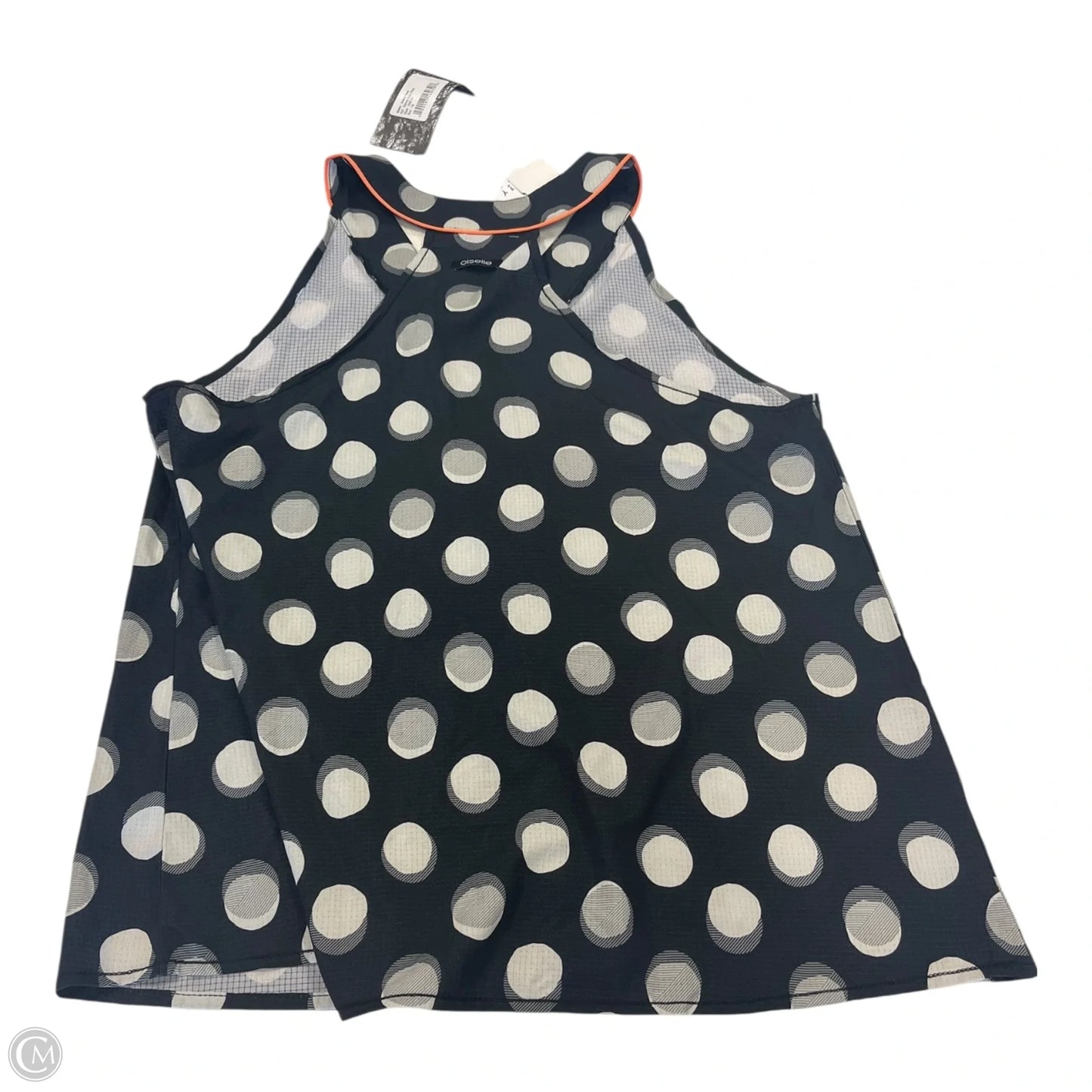 Top Sleeveless By Cmc In Black & Grey, Size: 10