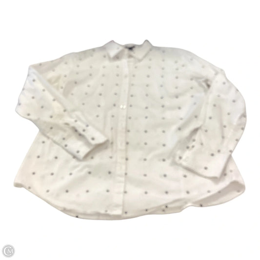 Top Long Sleeve By Ann Taylor In Polkadot Pattern, Size: 12