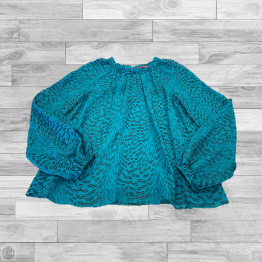 Top Long Sleeve Designer By Lilly Pulitzer In Teal, Size: M