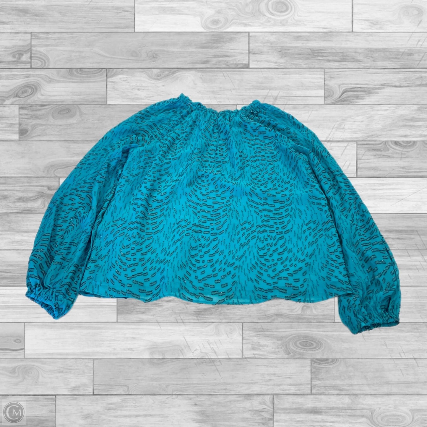 Top Long Sleeve Designer By Lilly Pulitzer In Teal, Size: M
