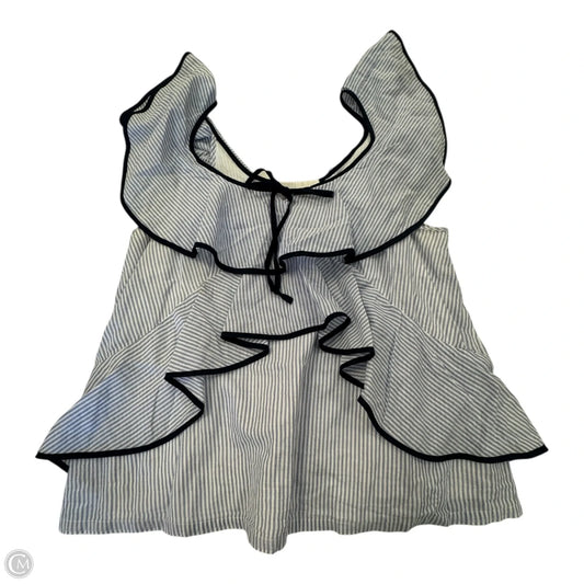 Top Sleeveless By J. Crew In Striped Pattern, Size: 0