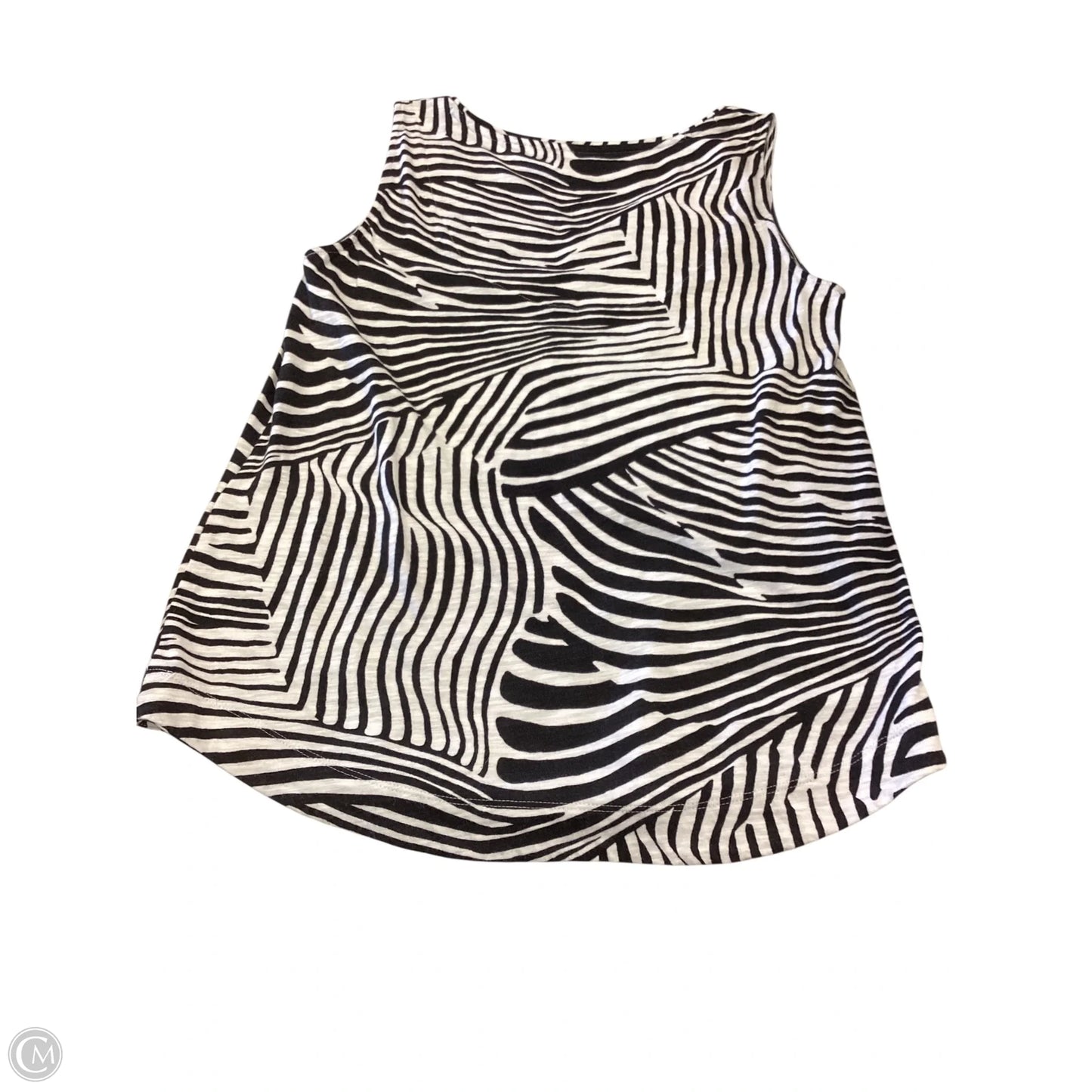 Top Sleeveless By Chicos In Animal Print, Size: M