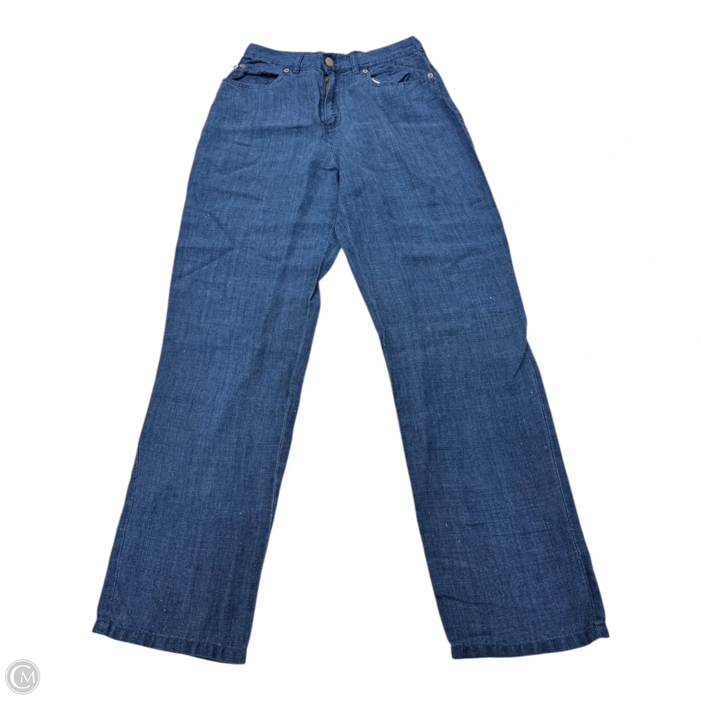 Pants Linen By Ralph Lauren In Blue, Size: 8