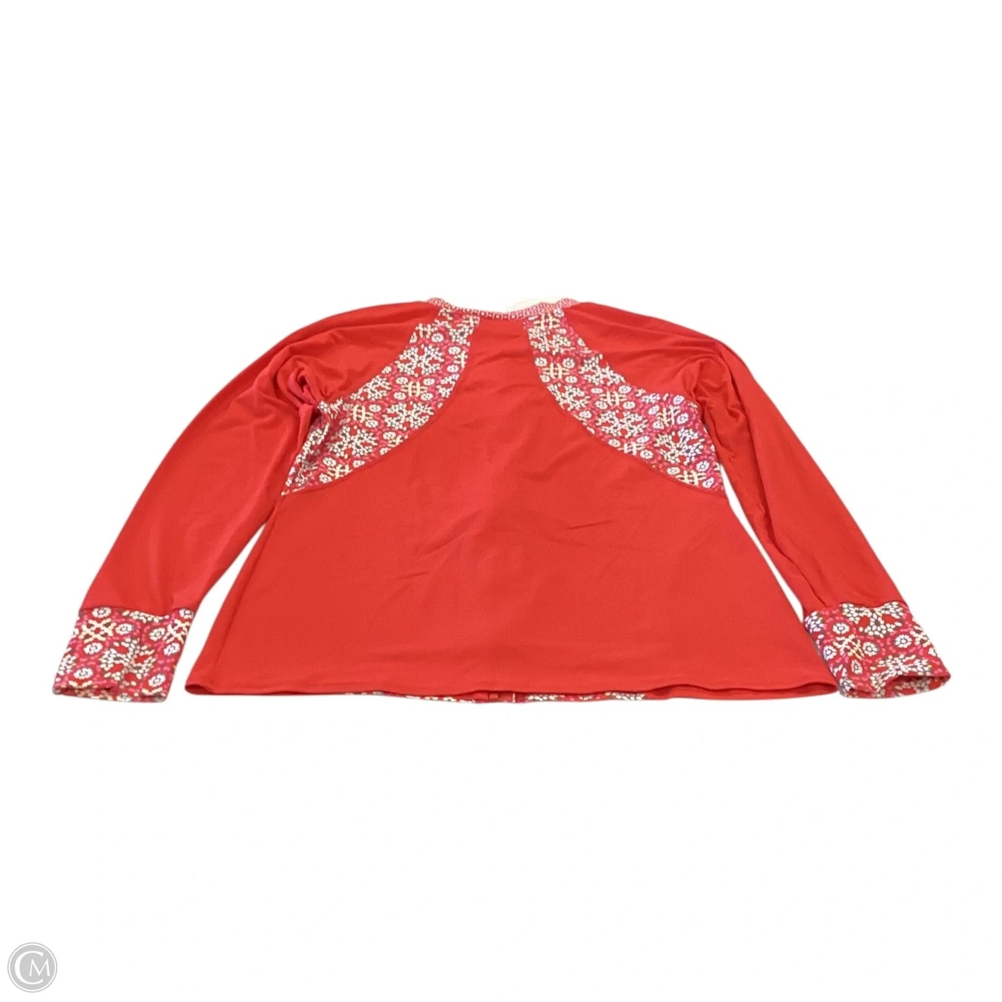 Top Long Sleeve By Cmc In Red, Size: M