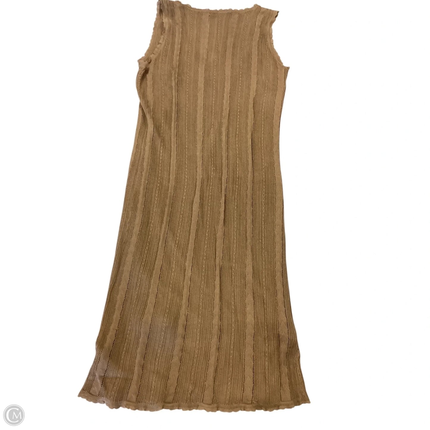 Dress Casual Midi By Ralph Lauren In Brown, Size: M