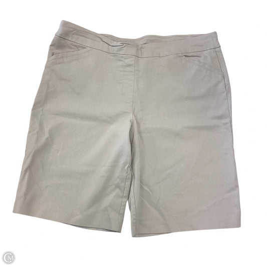 Shorts By Coral Bay In Tan, Size: 16