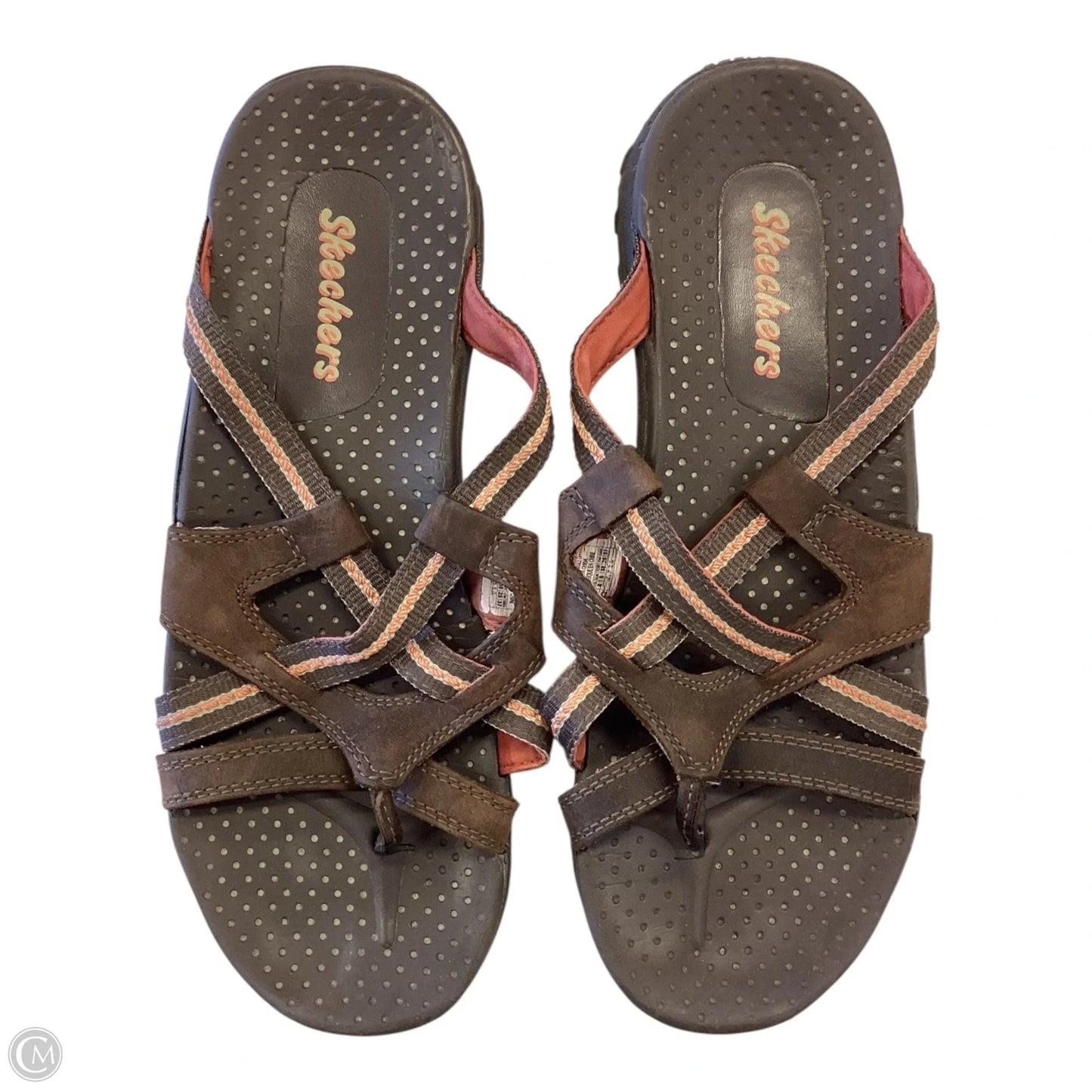 Sandals Flats By Skechers In Brown, Size: 8