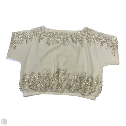 Top Short Sleeve By Cache In Cream, Size: S