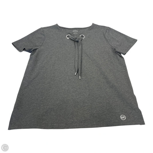 Top Short Sleeve By Michael By Michael Kors In Grey, Size: M