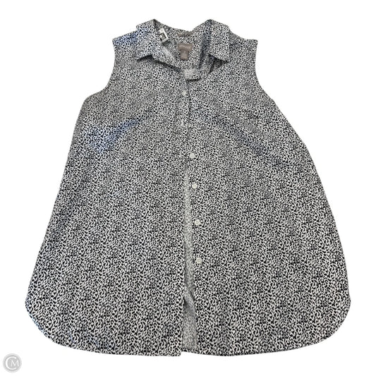 Top Sleeveless By Chicos In Animal Print, Size: L