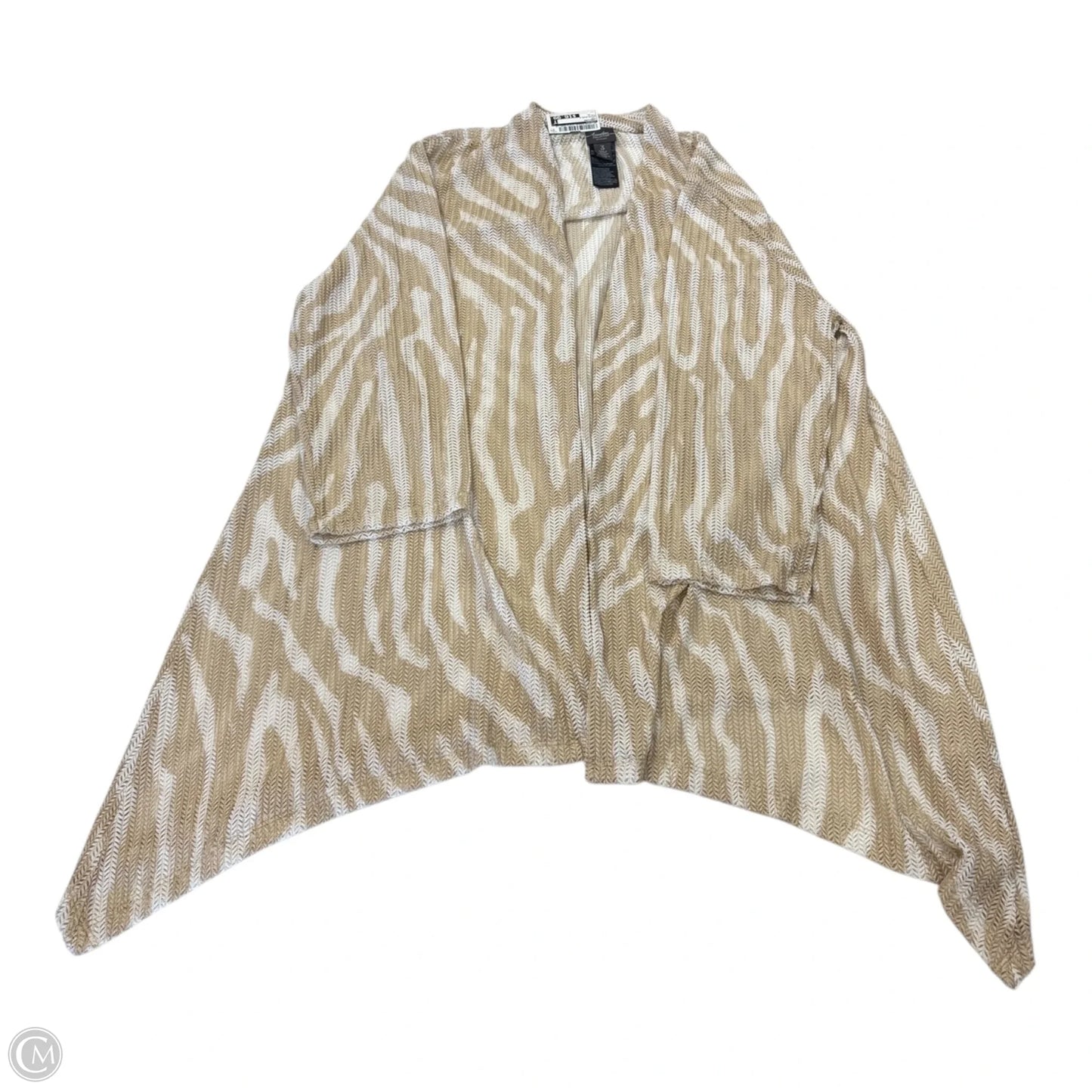 Cardigan By Chicos In Tan, Size: Xl