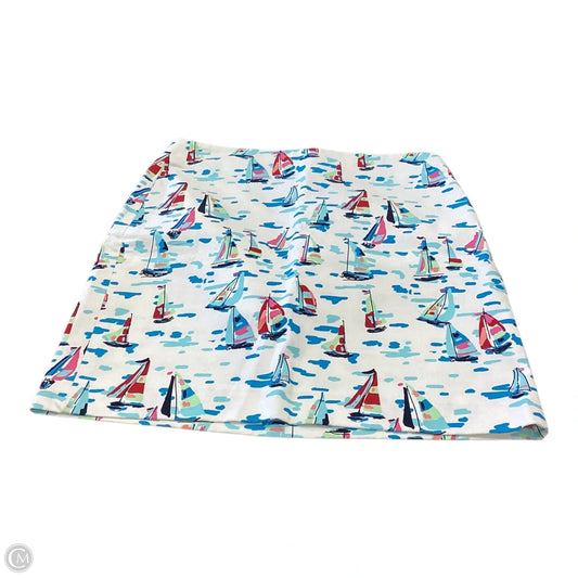 Skirt Mini & Short By Talbots In Blue & White, Size: 6