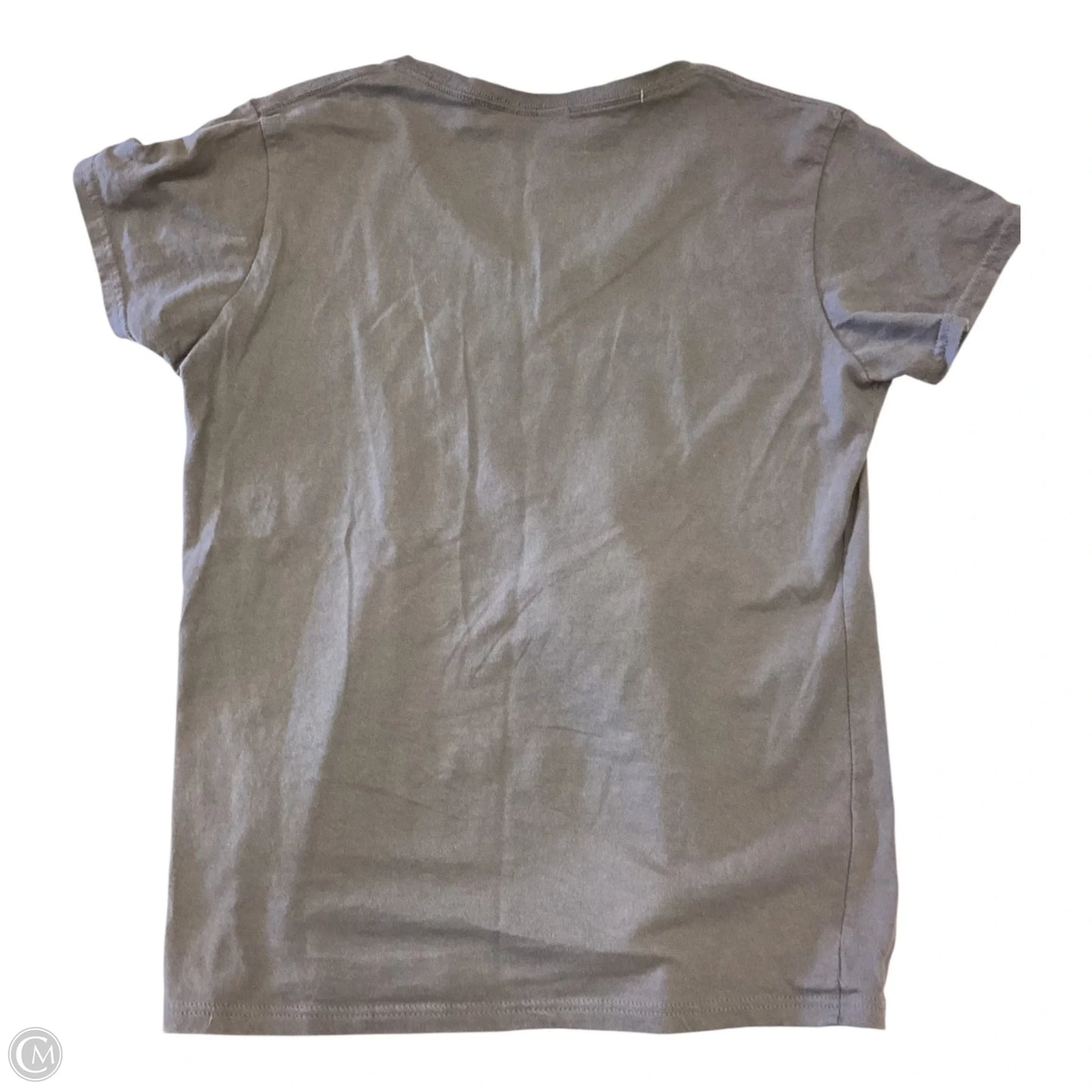 Top Short Sleeve By Gildan In Grey, Size: M