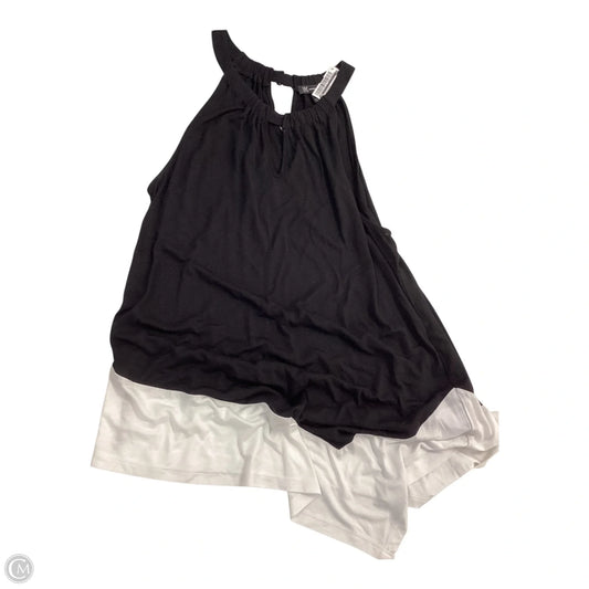 Top Sleeveless By Inc In Black & White, Size: L