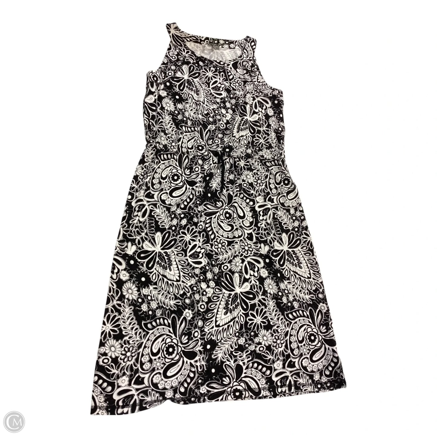 Dress Casual Short By Talbots In Black & White, Size: Mp