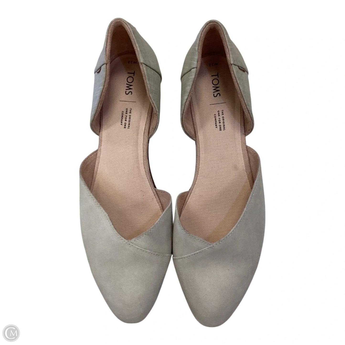 Shoes Flats By Toms In Cream, Size: 12