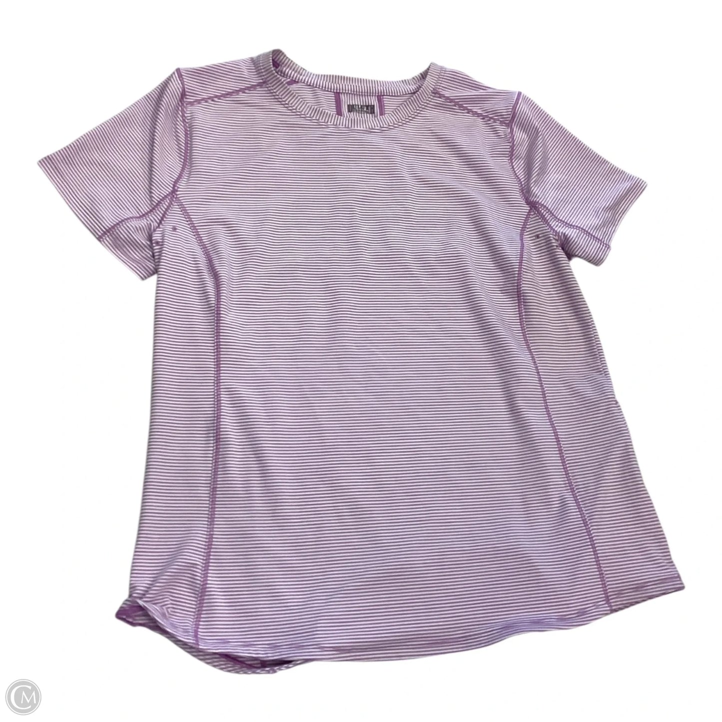 Top Short Sleeve By Duluth Trading In Striped Pattern, Size: L