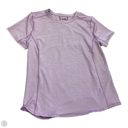 Top Short Sleeve By Duluth Trading In Striped Pattern, Size: L