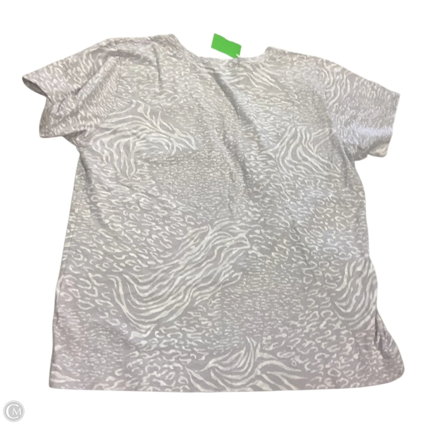 Top Sleeveless By Fresh Produce In Grey & White, Size: L