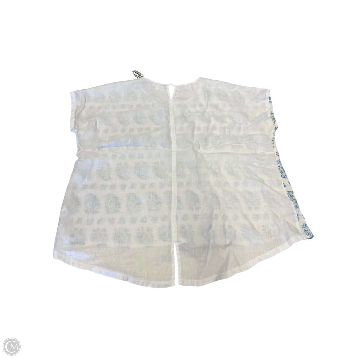 Top Short Sleeve By J. Jill In Blue & White, Size: M