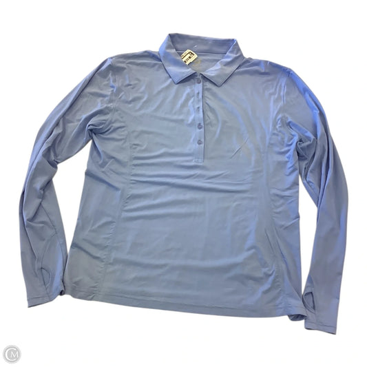 Top Long Sleeve By Cmc In Blue, Size: Xl