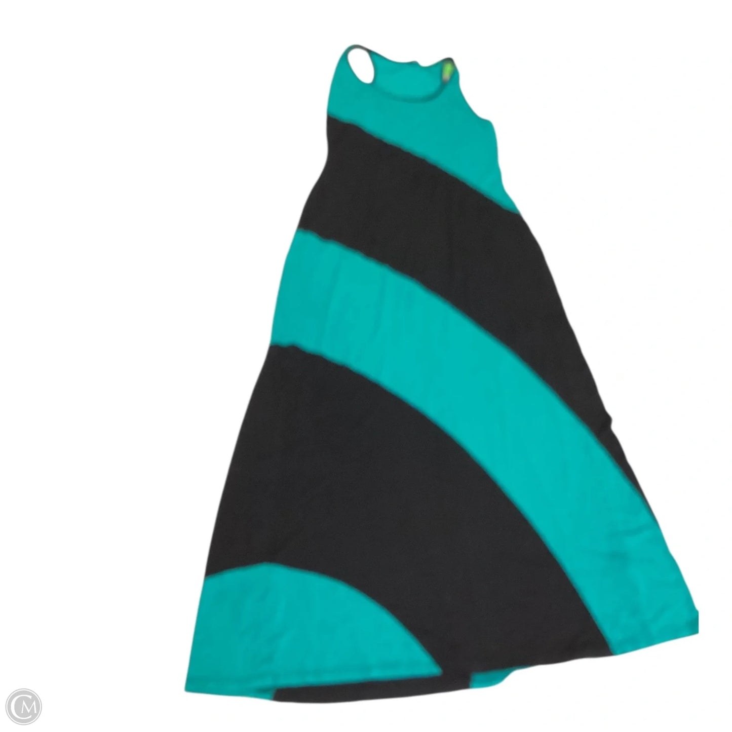 Dress Casual Maxi By Milano In Black & Green, Size: M